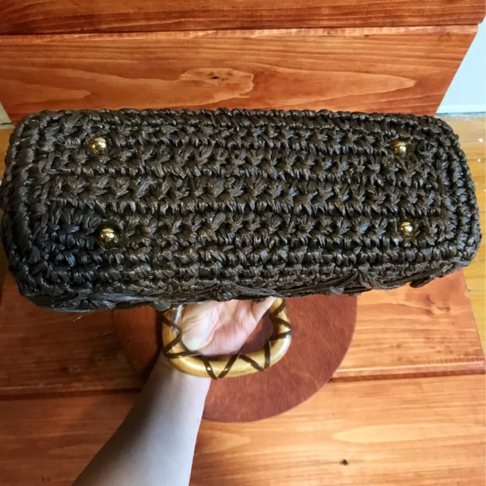 Vintage Straw Purse - Picture 3 of 3